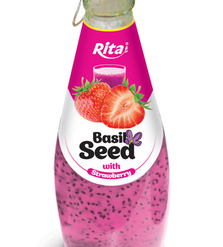 290ml Basil Seed with Strawberry